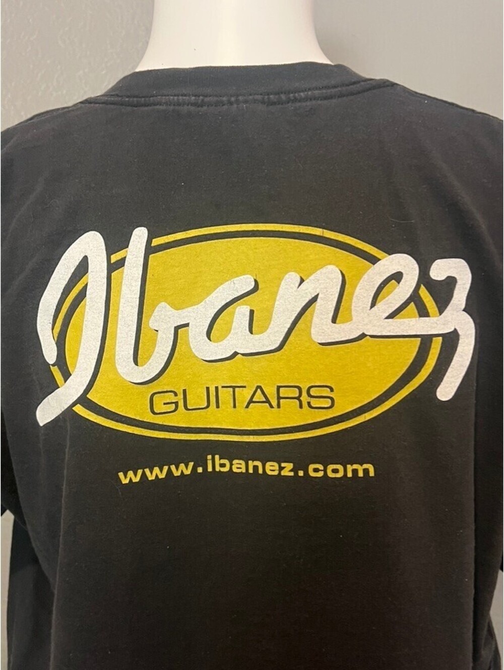 Ibanez Guitars Guitar Center T-Shirt XL Black Gildan Music Promo Logo Tee